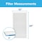 3M Filtrete 14 in. W X 24 in. H X 1 in. D Polypropylene 13 MERV Pleated Allergen Air Filter 1 pk UA23DC-6 - alternate 6